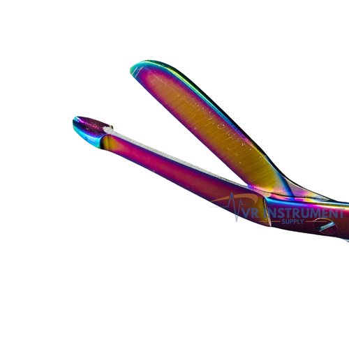 Lister Forbici Bendaggio 5,5" Acciaio Inox Un Anello Grande Arcobaleno Multicolore - Foto 2 di 6