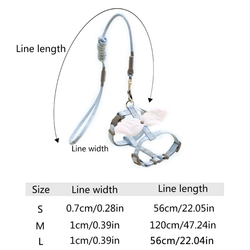 Dog Harness No-Pull Small Pet Leashes with Metal D-Ring No-Choke Harnesses