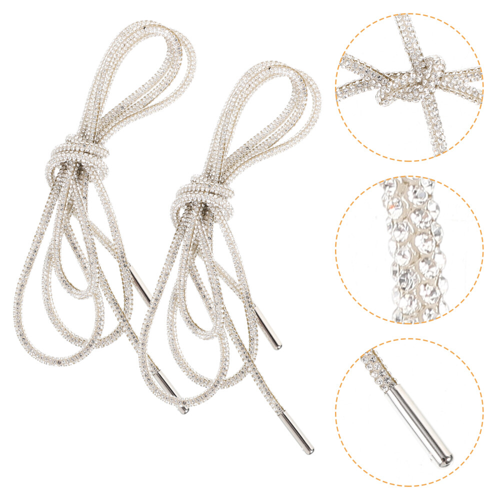 APL Lacci per scarpe cristallo uomo bambino strass lacci tondi lacci Bling