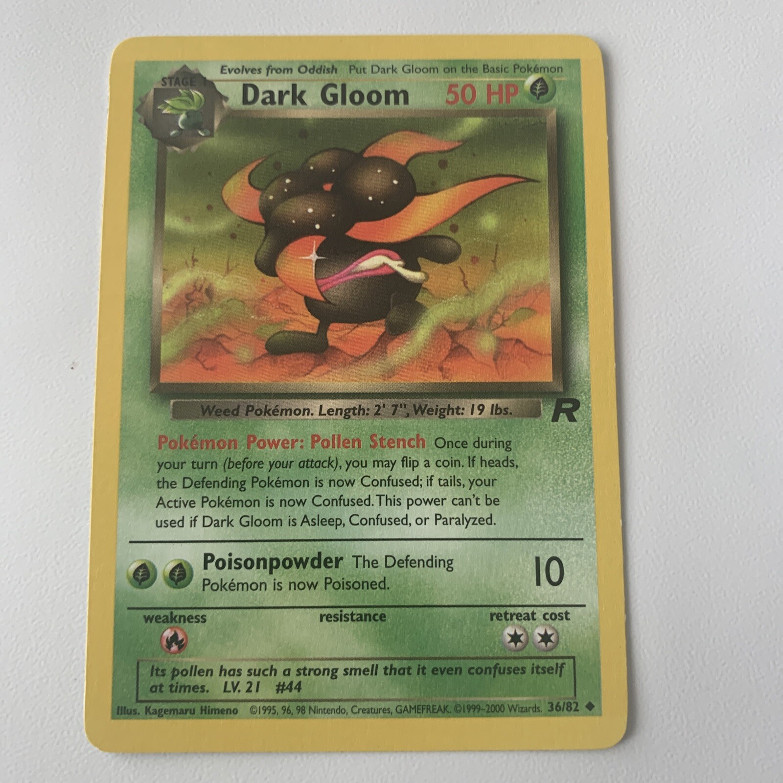 Pokemon TCG 36/82 Dark Gloom Team Rocket NM Common