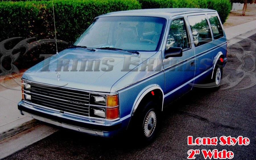 for: 1984-1990 Dodge Caravan/Plymouth Voyager Fender Flare Wheel Trim Molding 2" - Image 2 of 4