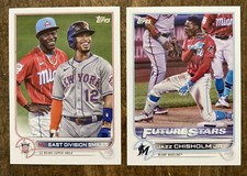 2022 Topps NL East Division Smiles Lindor/ Jazz Chisholm  #98 & Future Stars