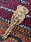 Antique 1910s 20s Spalding No. 14 Canvas Leather Racquet Tennis Bag Case Stencil