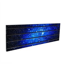 Pannello a doghe orizzontale con laminato art 40x12" stella alta universo galassia