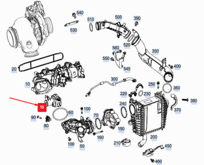NEW MERCEDES-BENZ GLE W167 AIR INTAKE MANIFOLD FLAP ACTUATOR 