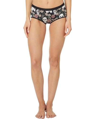 MeUndies Underwear Womens Large Black Lingerie Dead Flowers Stretch Brief QLW128 - Picture 4 of 12