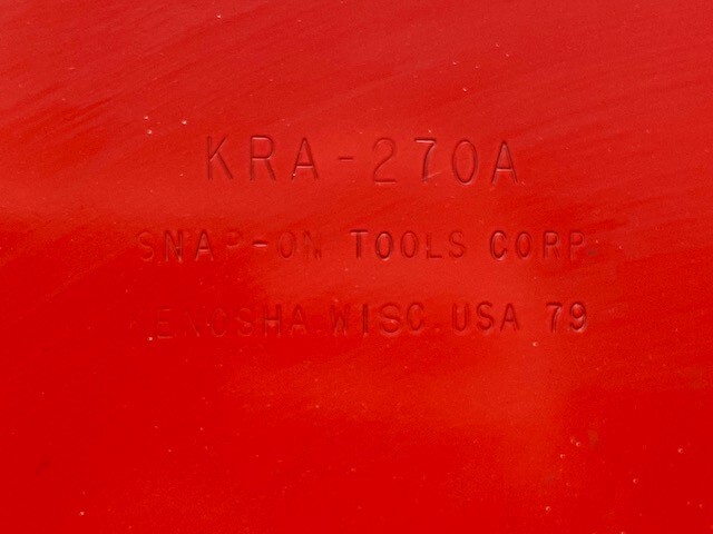 Vintage Snap On Tools Wall Cabinet KRA-270A, Valve Tools Board
