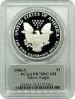 1986-S American Proof Silver Eagle Coin PCGS PR70 DCM Thomas Cleveland Signature