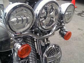 Harley FLSTS Heritage Springer Kustom Turn Signal Re-Location Brackets 6061