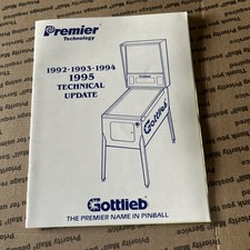 original Factory Gottlieb Service 1995 Premie...