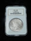 1924 $1 Silver Peace Dollar - NGC MS65 Fatty Holder