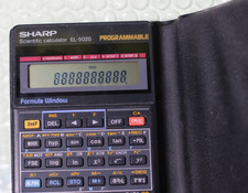 Calcolatrice scientifica vintage programmabile EL-5020 SHARP Programmable tested