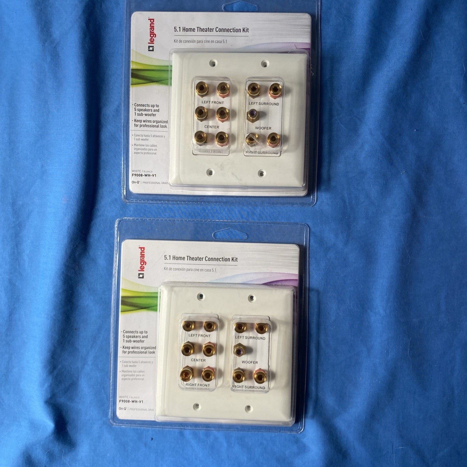 New Legrand ON Q F9008WHVI 5.1 Home Theater Connection Kit F
