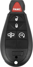 X AUTOHAUX Replacement Keyless Entry Remote Car Key Fob GQ4-53T 433Mhz Black 