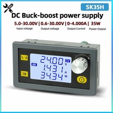 DC Buck-Boost Converter Module, Adjustable Output 0.6-30V, Input 5-30V, 4A, 35W