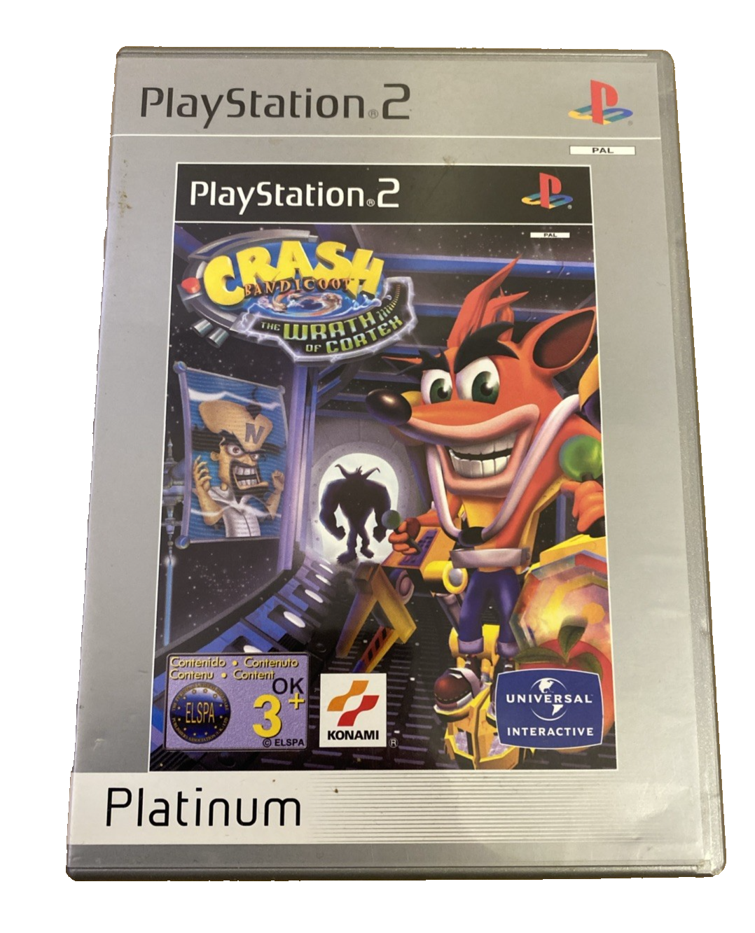 Sony PlayStation 2 Crash Bandicoot: The Wrath of Cortex Platinum 2002 PS2
