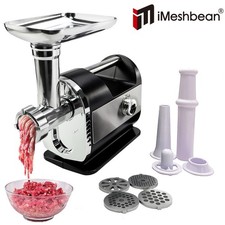 3200W Electric Meat Grinder Heavy Duty Commercial Sausage Maker Mincer Stuffer