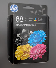 05/2027 HP 68 Black and Color Ink Combo 6L6S2TN OEM Genuine New Sealed Box