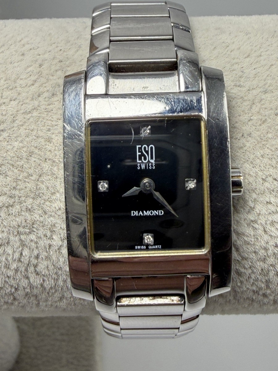 ESQ Diamond By Movado E5053 New Battery Ladies Watch 21MM 6  display picture 1