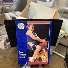 1991-92 FLEER Basketball - NM Card #72 🏀 TOM TOLBERT, Golden State Warriors 🏀