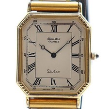SEIKO Dolce 6020-5960 Men's Watch White Dial Quartz Analog From Japan