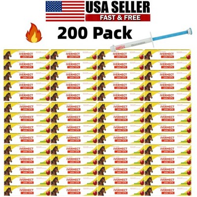 200 Pack In Box Paste Horse Dewormer Apple Flavor wormer EXP 1/2028