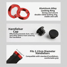 TrFor ail Cycling Gloves with Reinforced Rubber HFor andlebFor ar Grip Covers