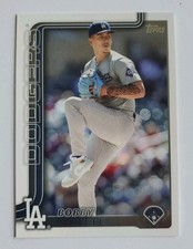 Baseball Card #652 BOBBY MIILLER Los Angeles Dodgers Pitcher Topps 2025