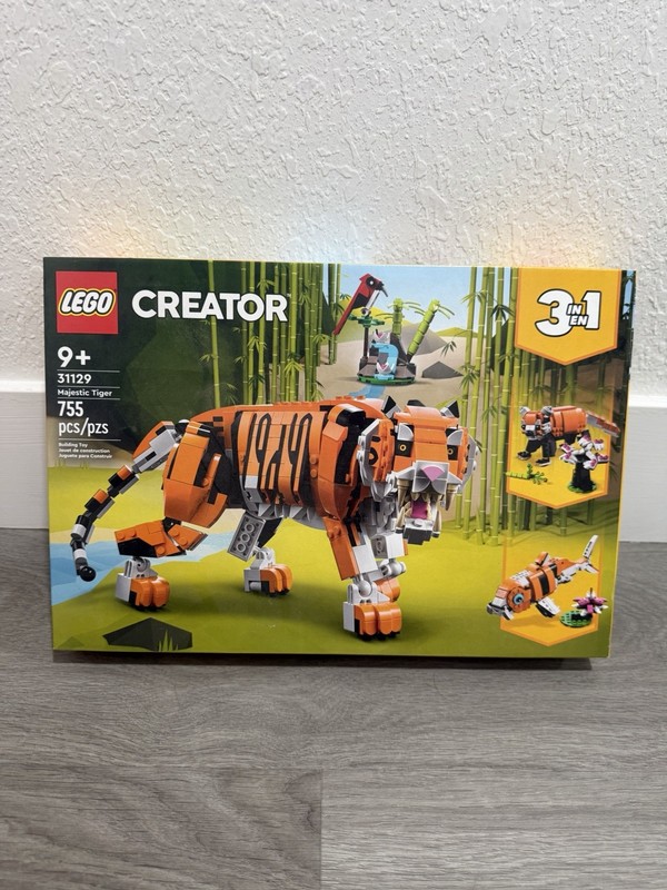 New in Box SEALED LEGO Creator 3 in 1 Majestic Tiger Building Set 31129 RARE 9+