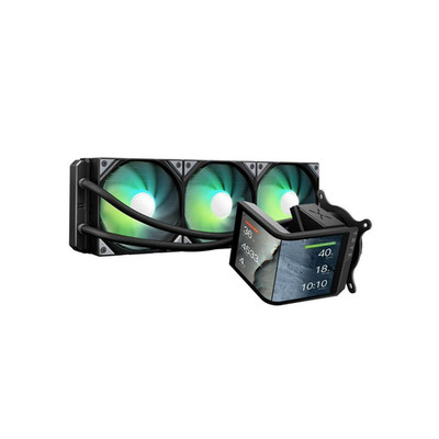 TRYX Panorama SE 360 ARGB 360mm AIO Rotatable 6.5'' AMOLED Curved Screen 3D Anam