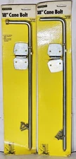***(Lot Of 2) Stanley 18” Cane Bolt (Zinc) 53-2528/CD1009 (US2C)***