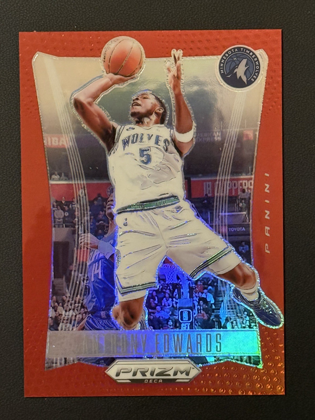 Anthony Edwards 2023-24 PRIZM DECA RED/199 Timberwolves