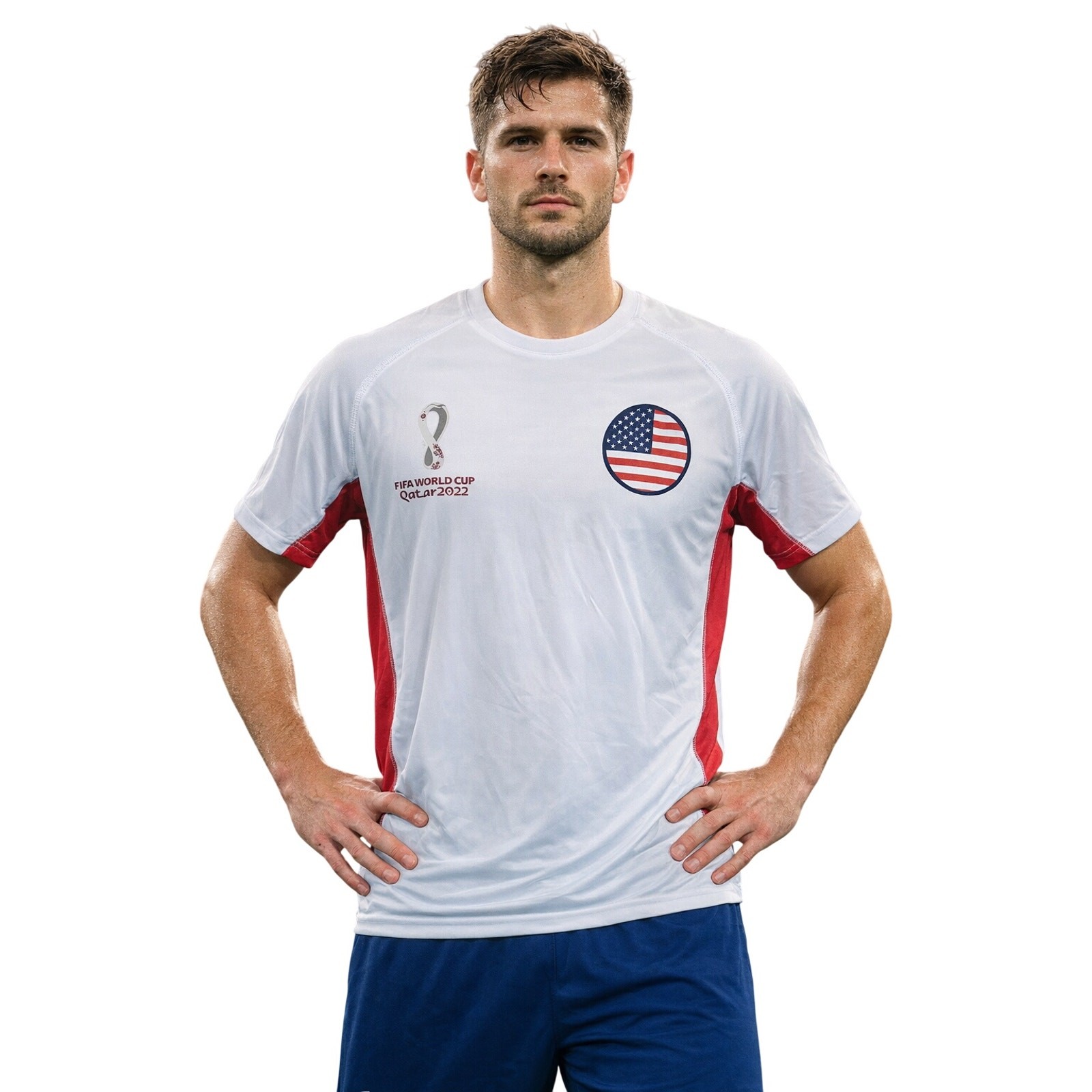 NWT FIFA USA QATAR 2022 WORLD CUP memorabilia fan shirt gift idea XL white