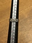 Vintage 14k White Gold openwork filigree and floral design Band Ring.  Size 6.25 — photo 6