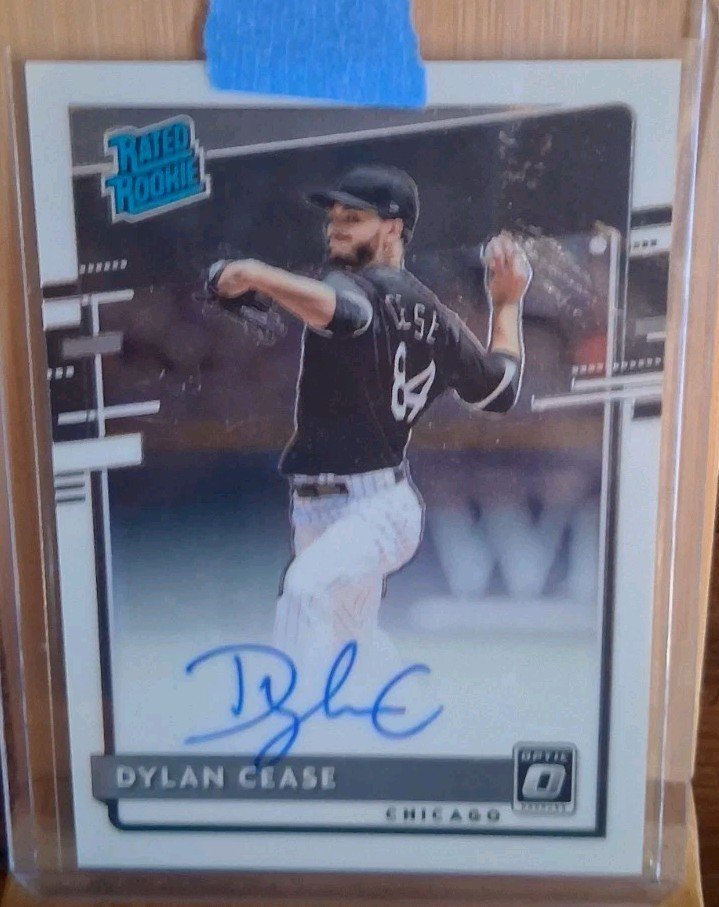 2020 Donruss Optic Rated Rookie Signatures Dylan Cease Auto RC White Sox Jays 