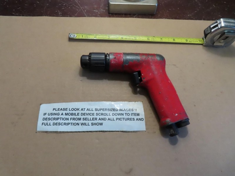 SIOUX TOOLS DR1412 3600 RPM PALM DRILL 1/4" CHUCK  USA  AIRCRAFT DRILL TOOL