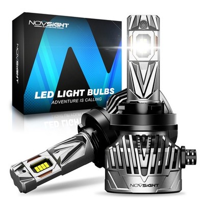 Pair H8 H9 H11 LED Headlight Bulbs High Low Beam 6500K Bright White 30000LM