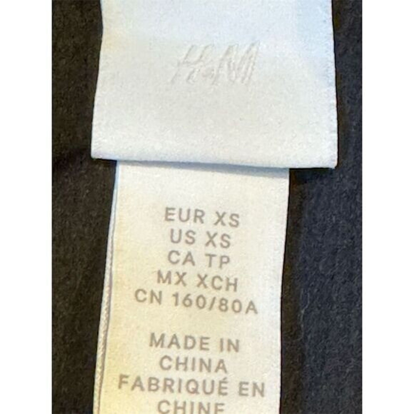 H&M Women's Black Long Sleeve Button-Down Midi Shirt Dress XS thumbnail 8