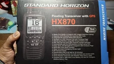 Standard Horizon HX870 Floating Transceiver with GPS, a handheld marine VHF...