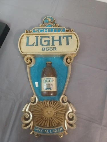 Vintage Schlitz Light Beer Special Lager Beer Sign