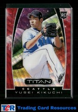 2019 Panini Chronicles #6 Yusei Kikuchi Titan Ruby Wave #/199