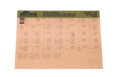 #ad Mercruiser DP024 77 2003 Black Scorpion Parts Catalog Microfiche $11.08