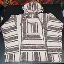 Mexican Baja Hoodies for Men/Women Hooded Top Sz L 21x25