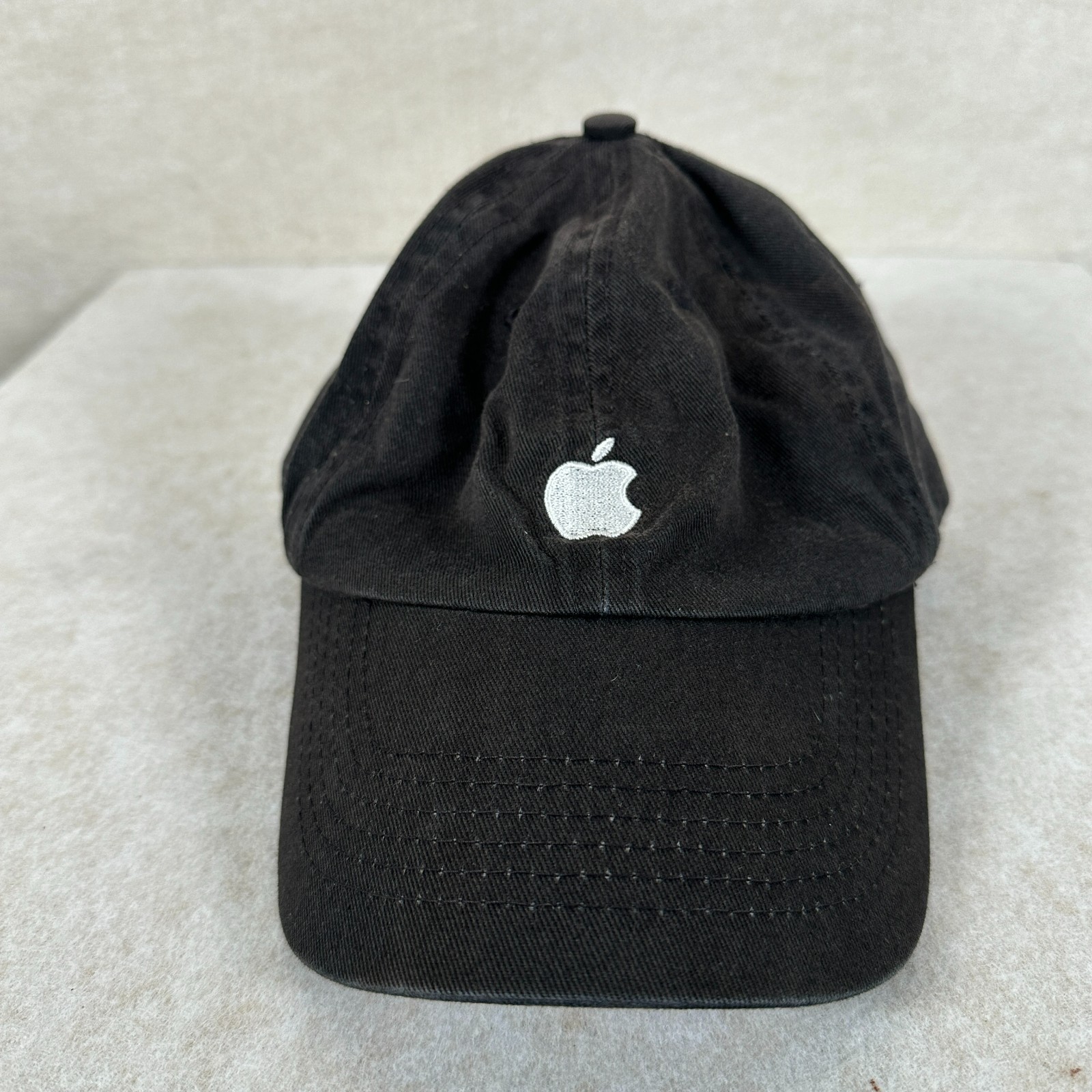 Vintage Apple Hat Men OSFA Strapback Baseball Cap… - image 1
