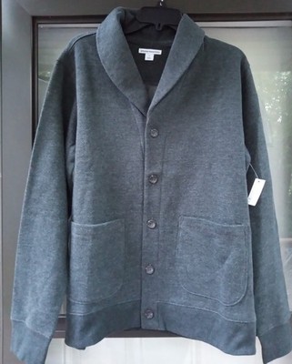 Amazon Essentials Men's Long Sleeve Fleece Shawl-Collar  Cardigan Size Medium