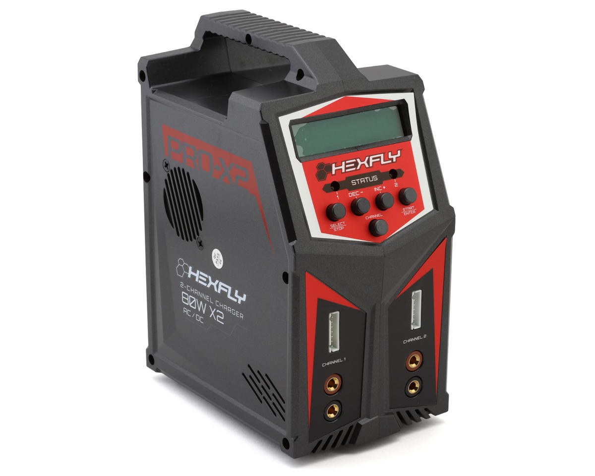 Redcat Hexfly Pro X2 Dual AC/DC Battery Charger (1-6S/7A/80Wx2) [RER15247]