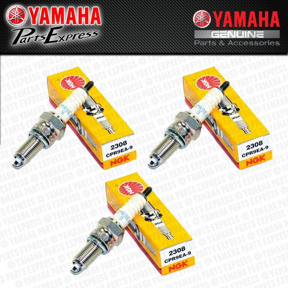 NEW 2014 - 2020 YAMAHA FZ MT 09 MT09 XSR900 3-PACK NGK CPR9EA-9 SPARK PLUGS 2308