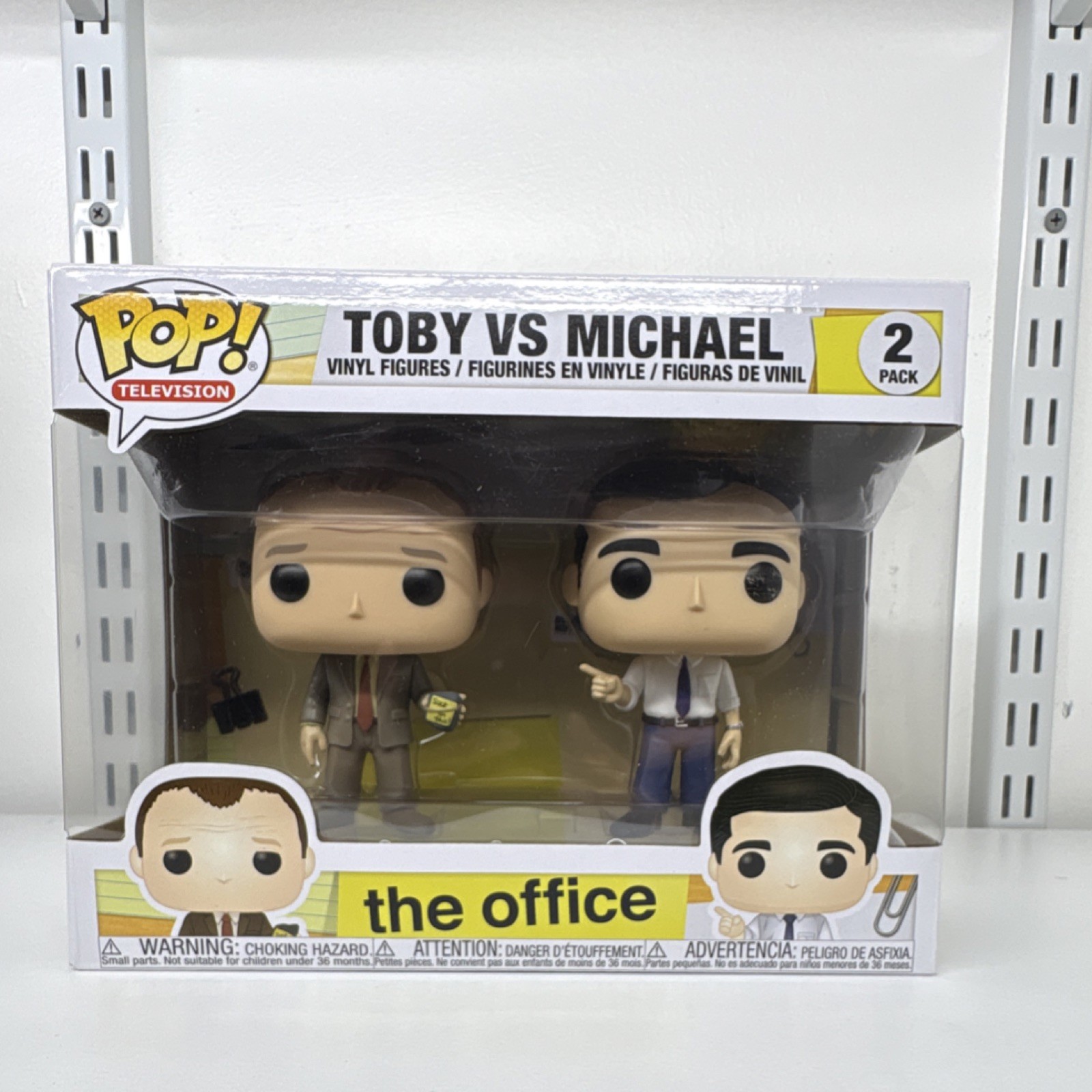 Funko Pop Television The Office Toby vs Michael 2-Pack Vinyl Figures