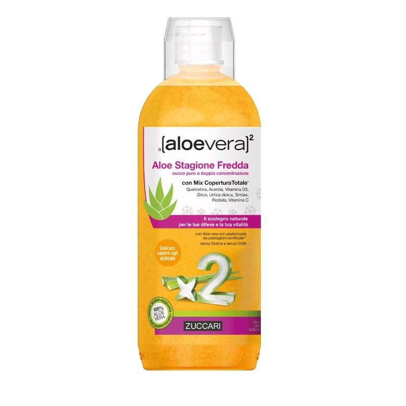 Zuccari - 3x Succo Puro d'Aloe Stagione Fredda 1000ml con Mix Copertura Totale - Immagine 2