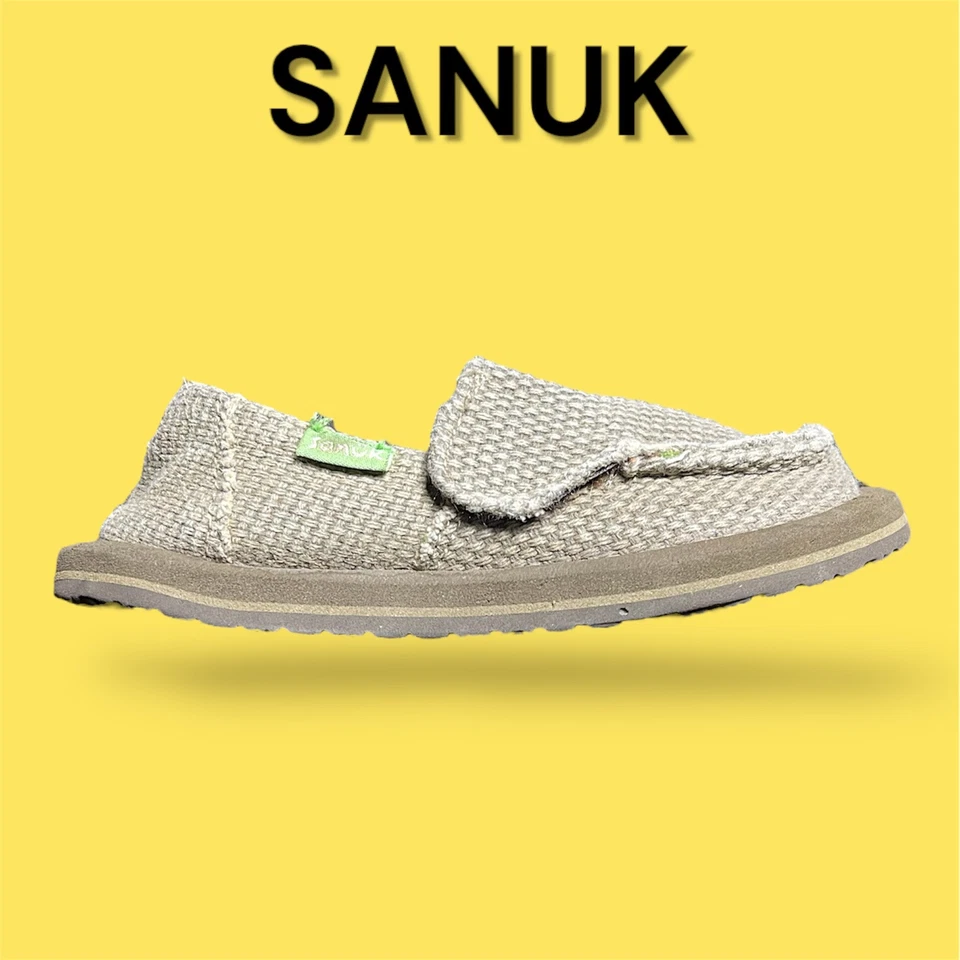 Sanuk Shoes Loafers Slip Ons Toddler 8 Small Youth Baby Child - Image 2 of 4